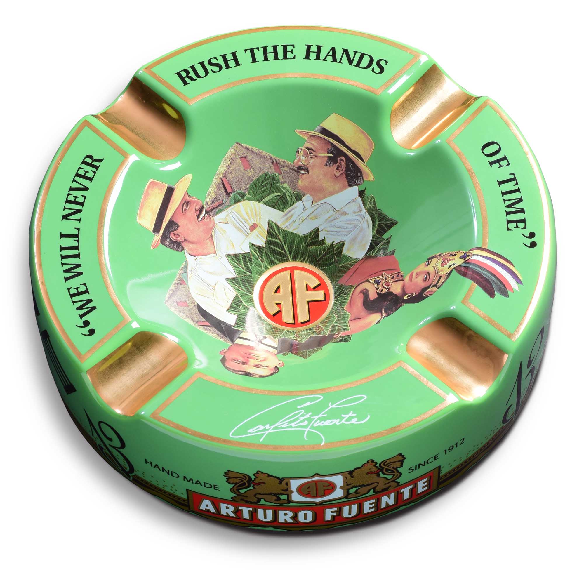 arturo-fuente-ascher-vert-01 Arturo Fuente Story Cendrier vert