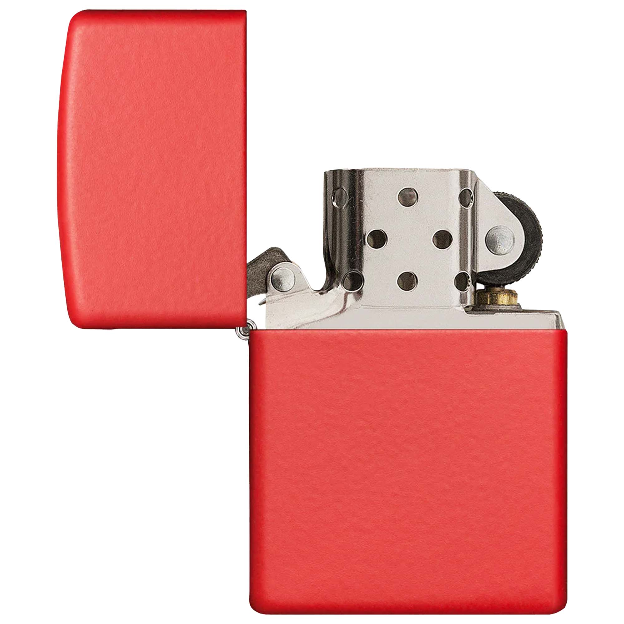 Zippo_Red_Matte_2 Zippo Lighter Basic Red Matte