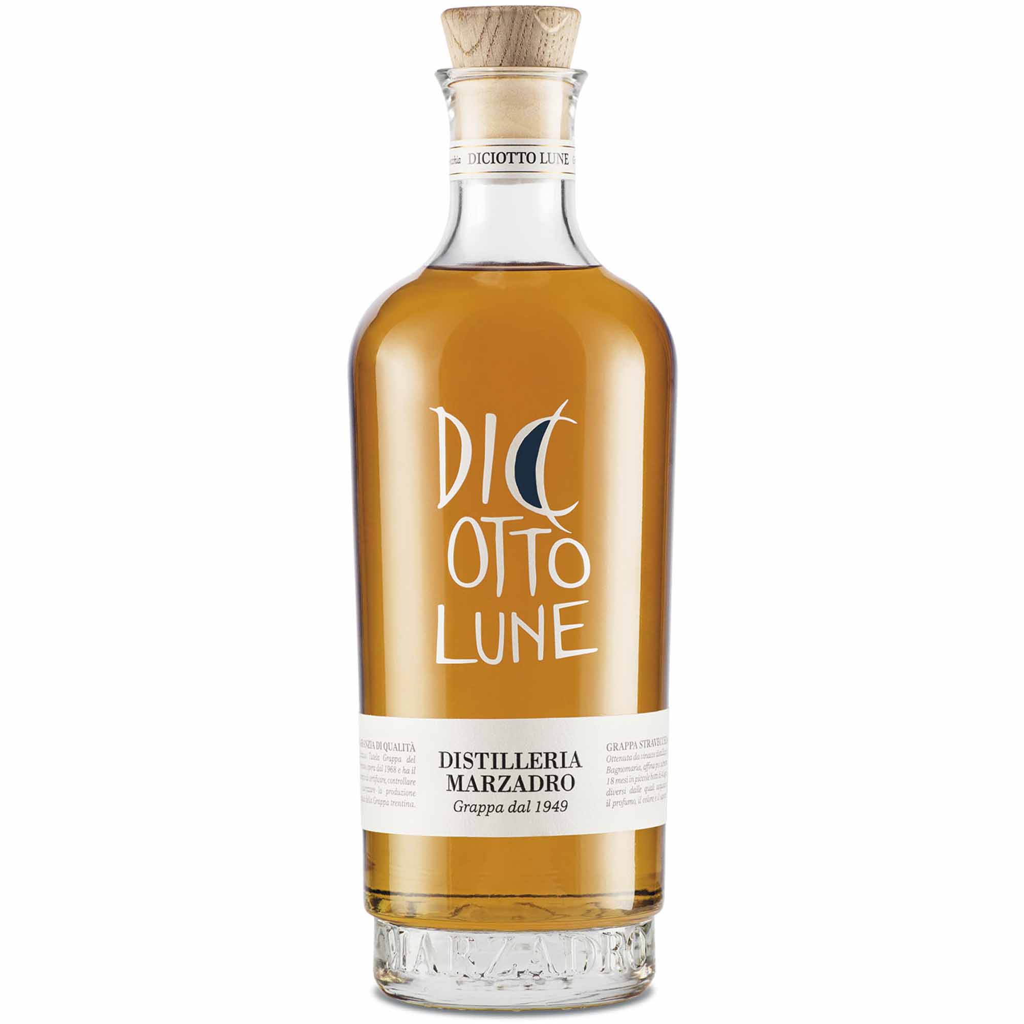 marzadro-grappa-le-diciotto-lune-70cl-01 Grappa Marzadro Le Diciotto Lune Stravecchia 70 cl