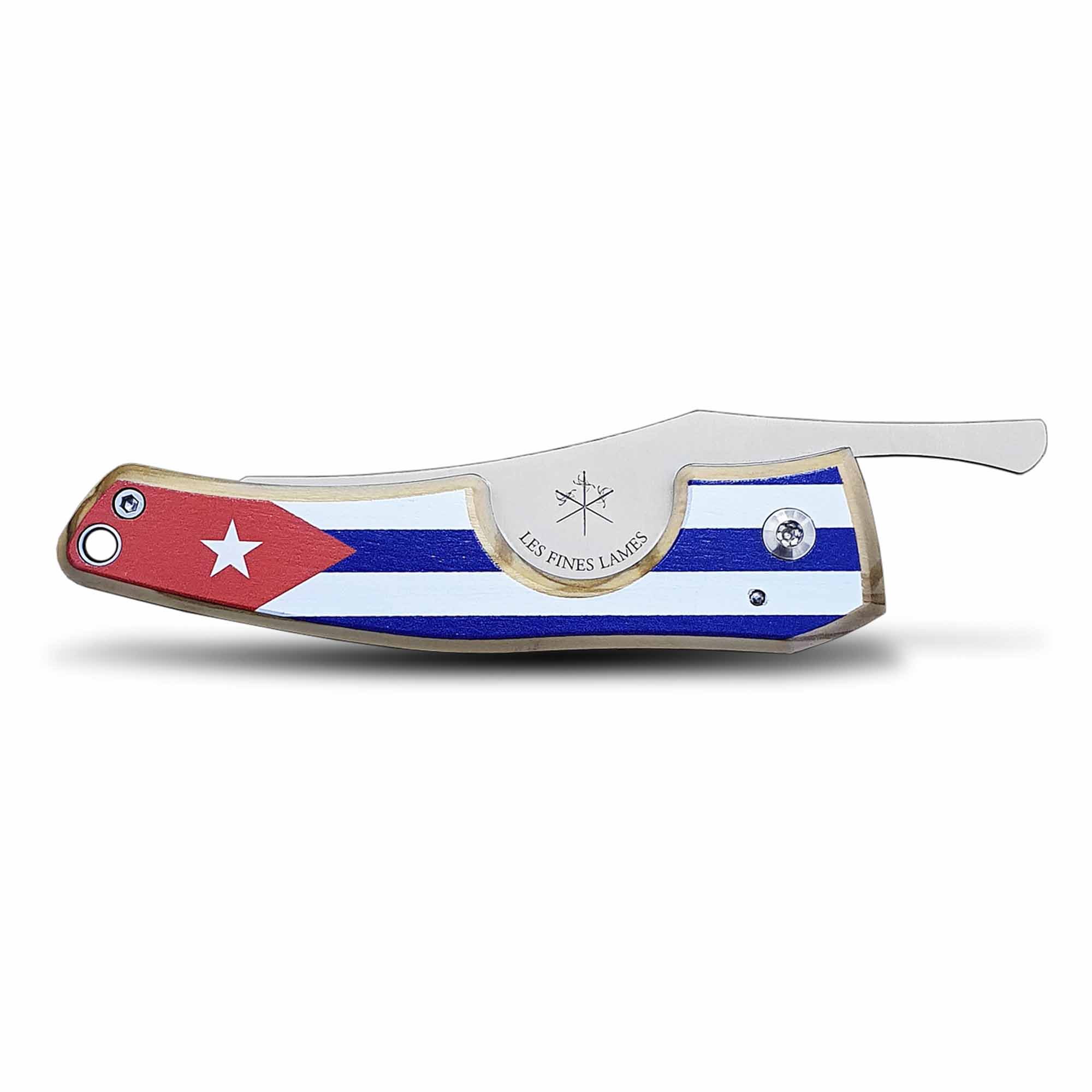les-fines-lames-le-petite-cuban-flag-lightwood-01 Les Fines Lames Zigarrenmesser Le Petit Cuba Flag Light (CC0201085)