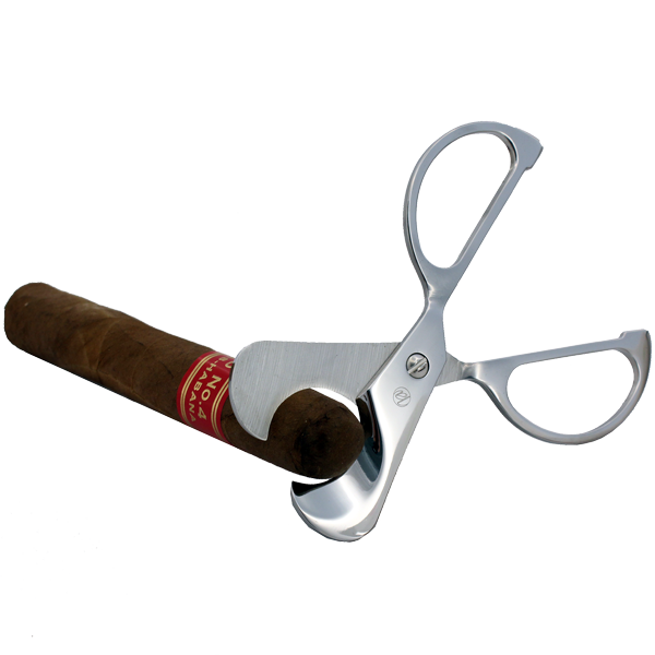 ciseaux à cigares_chrome_petit Ciseaux à cigares en acier inoxydable