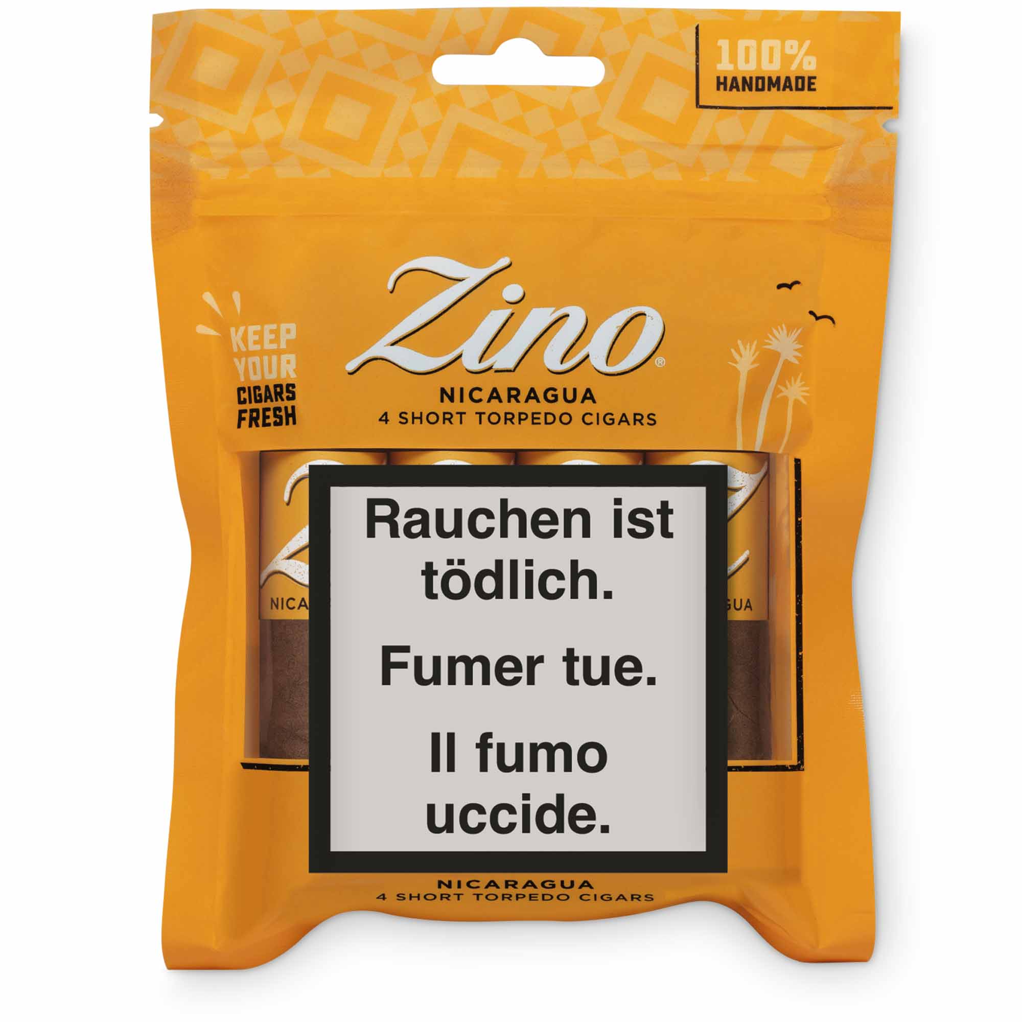 zino-nicaragua-short-torpedo-4er-freshpack Zino Nicaragua Short Torpedo - 4er Freshpack